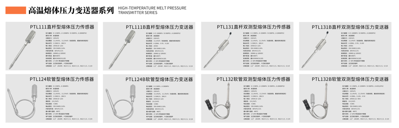 溫熔體壓力變送器系列
